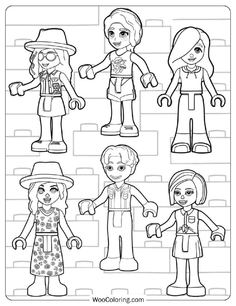 Autumn Savannah Paisley Niko Riley and Roxy from Lego Friends on a Nature Adventure Outdoors