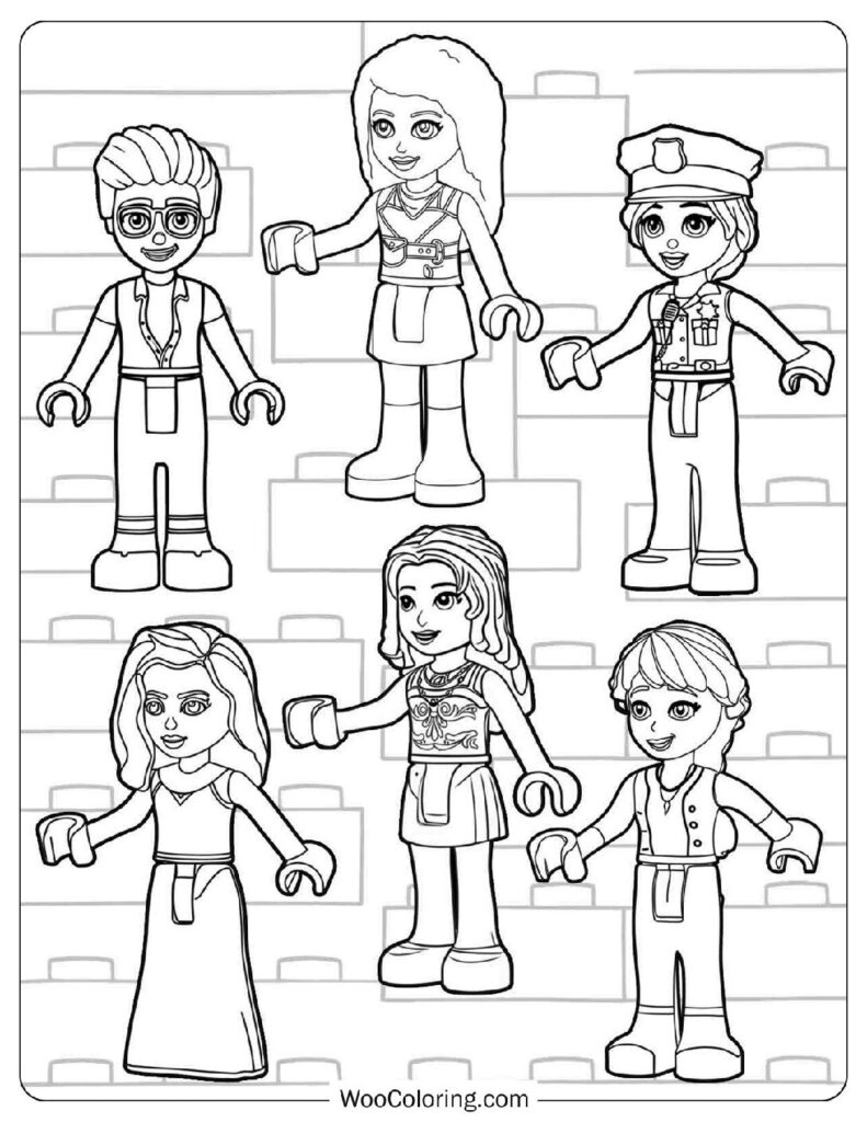 Group of Friends Olly Andrea Isabella Amelia Mia and Emma Enjoying a Day in Heartlake City