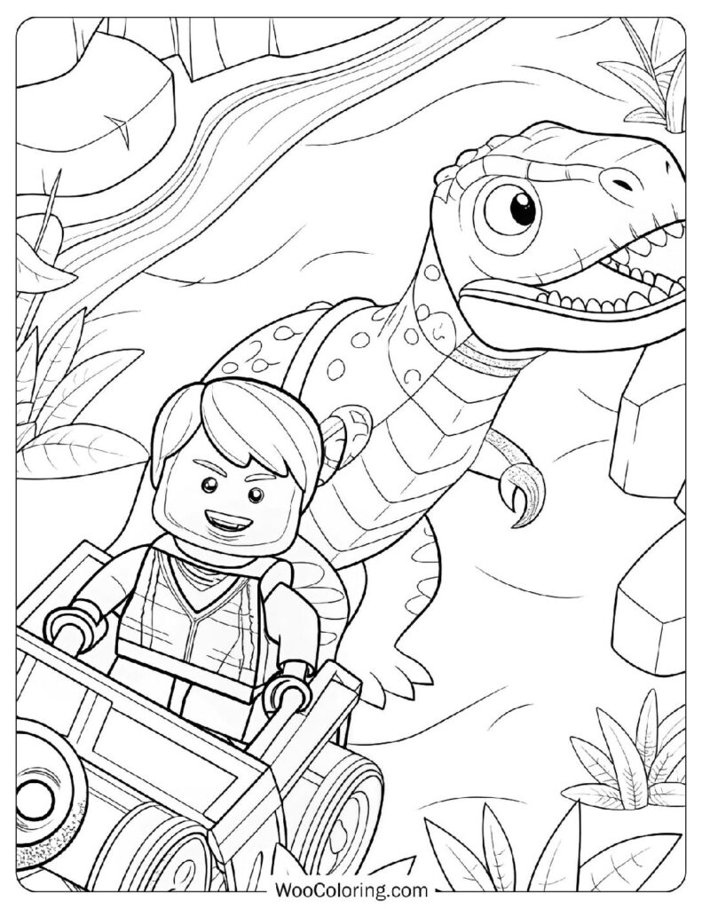 Lego Jurassic World Velociraptor Chase