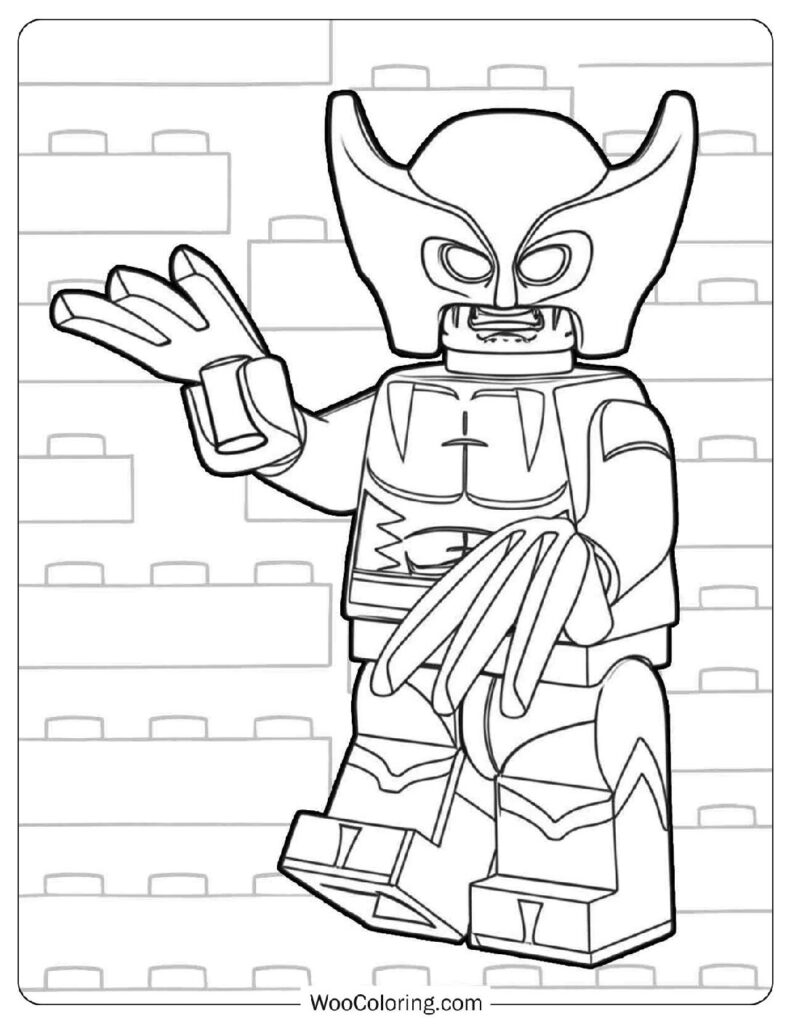 Wolverine and Calendar Man in Lego Marvel Super Heroes Style Standing with Flowing Capes