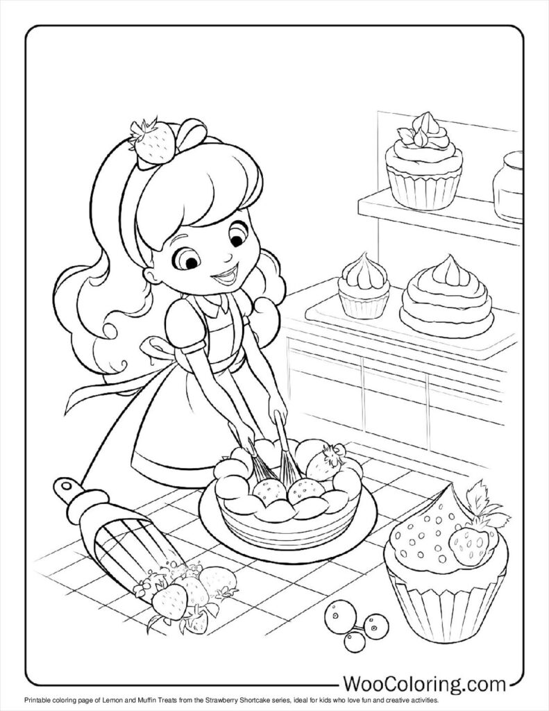 Lemon and Muffin Treats To Color
