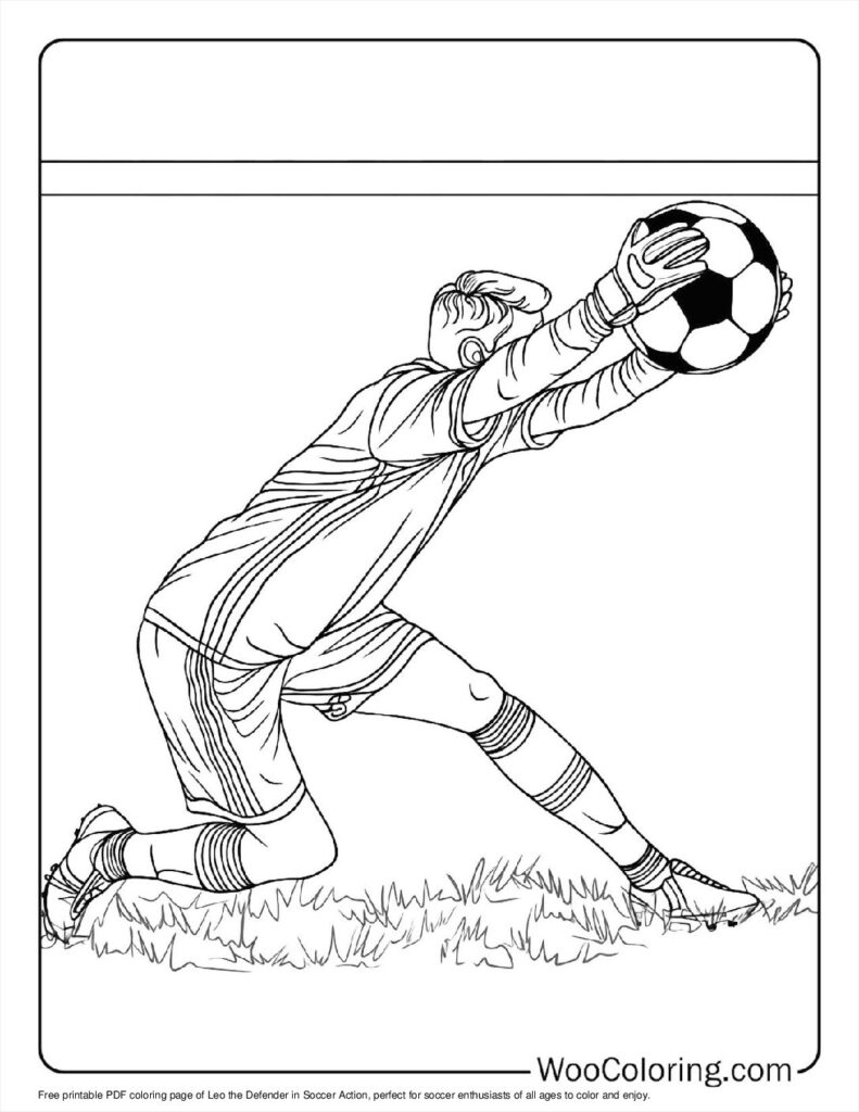 100  Soccer coloring pages  Free PDF To Print  - 14
