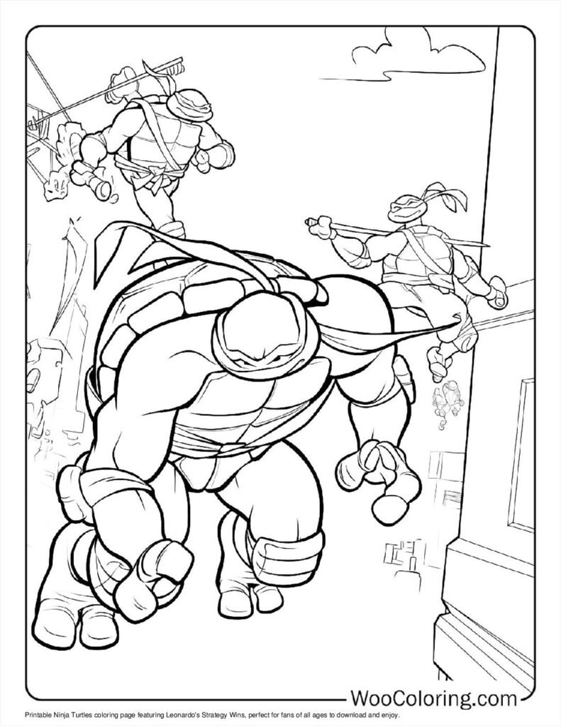 Leonardo’s Strategy Wins Coloring Sheet