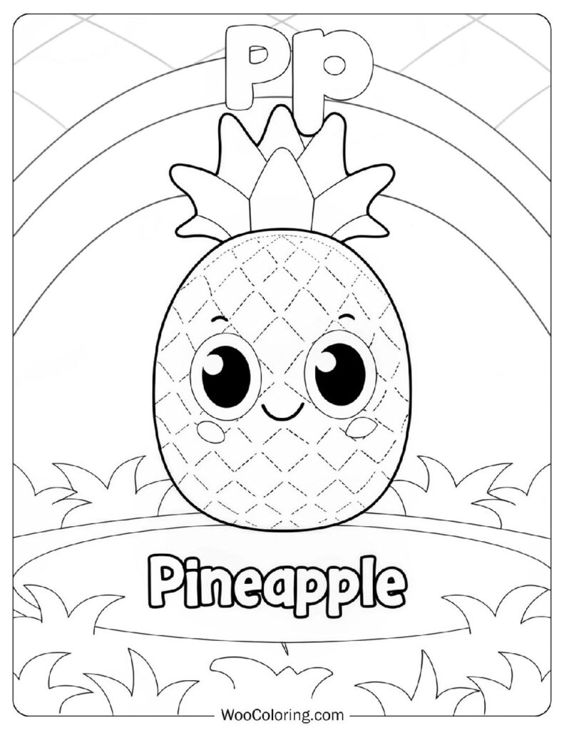 24 Pineapple Coloring Pages  Free PDF To Print  - 33