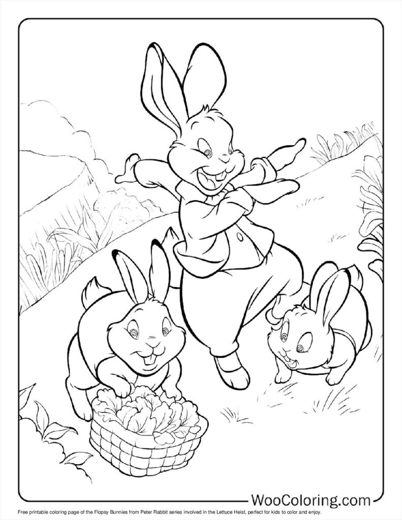 100  Peter Rabbit coloring pages  Free PDF To Print  - 65