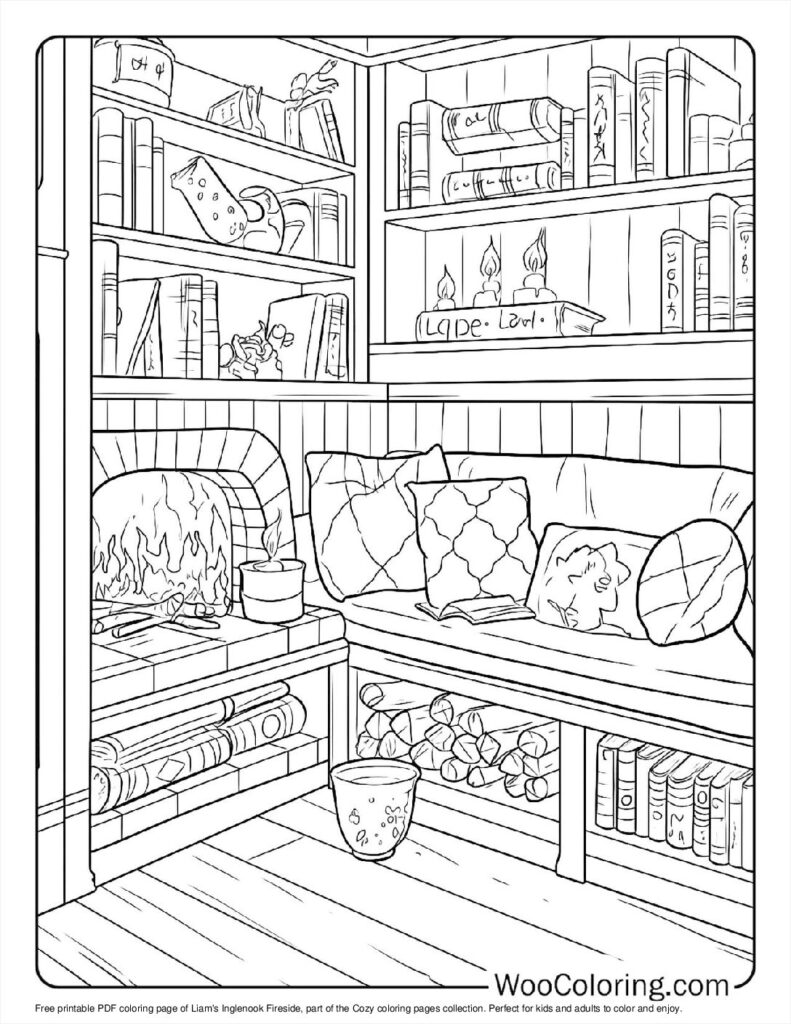 100  Cozy coloring pages  Free PDF To Print  - 9