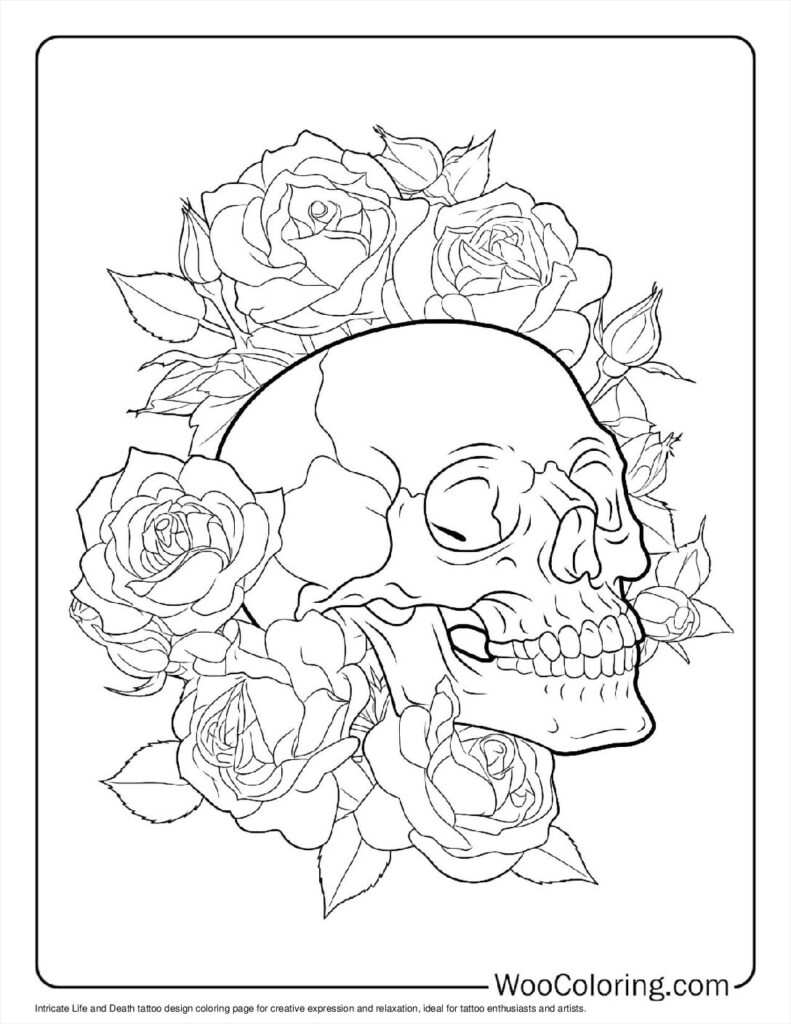100  Tattoo coloring pages  Free PDF To Print  - 7