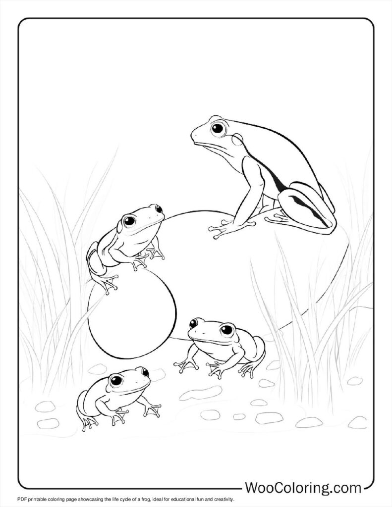 100  Frog coloring pages  Free PDF To Print  - 11