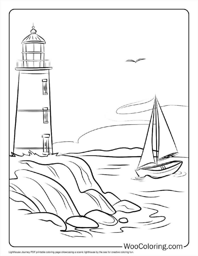 100 Lighthouse coloring pages Free PDF To Print - 13