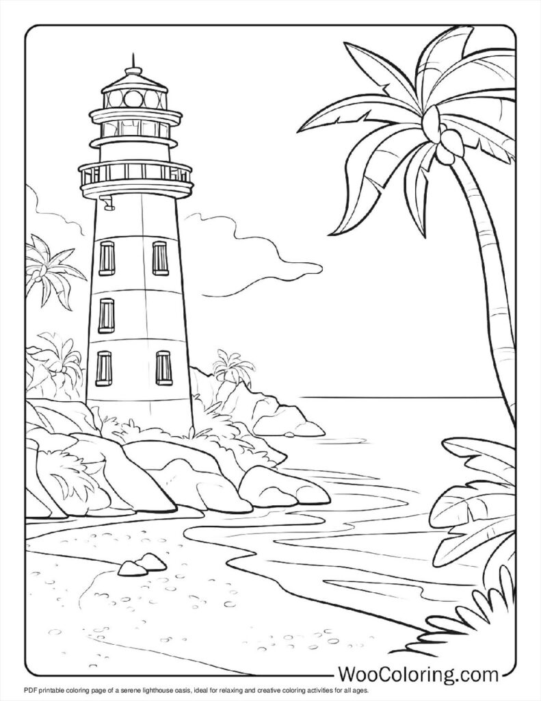 100 Lighthouse coloring pages Free PDF To Print - 27