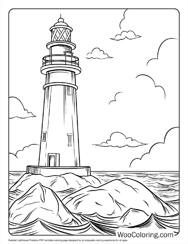 100 Lighthouse coloring pages Free PDF To Print - 42