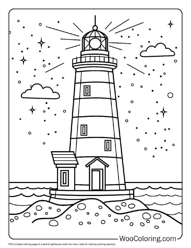 100 Lighthouse coloring pages Free PDF To Print - 21