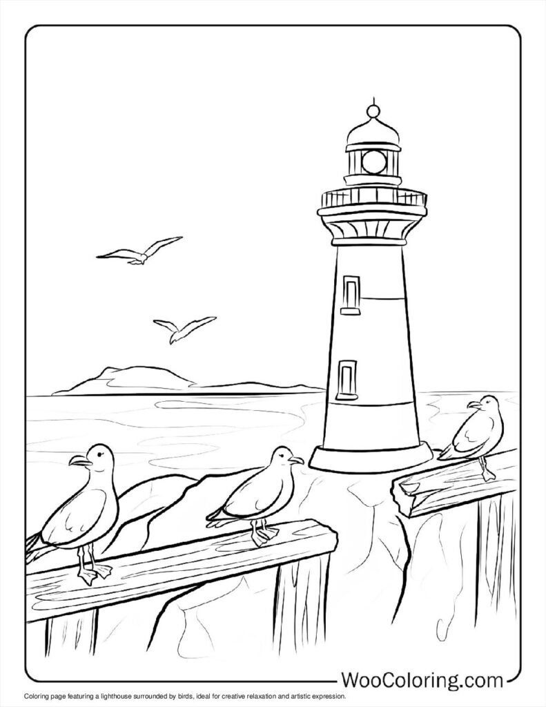 100 Lighthouse coloring pages Free PDF To Print - 9