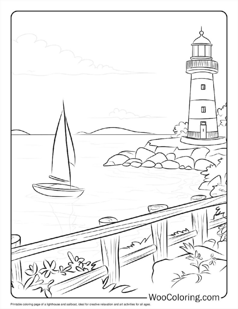 100 Lighthouse coloring pages Free PDF To Print - 49