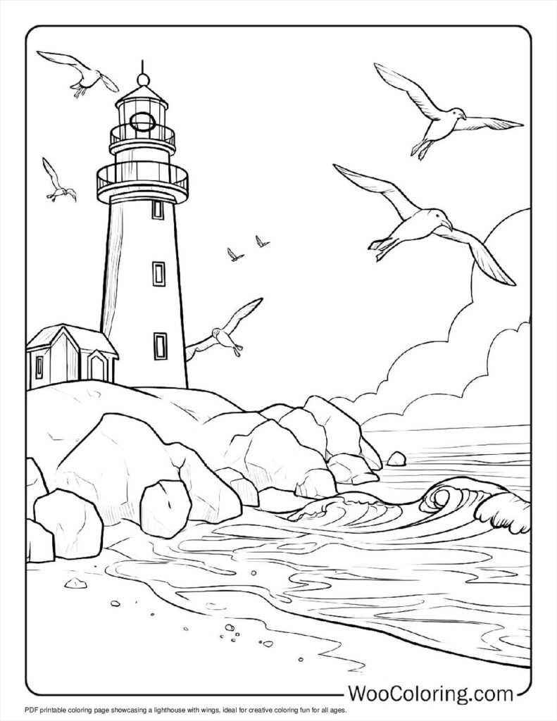 100 Lighthouse coloring pages Free PDF To Print - 14
