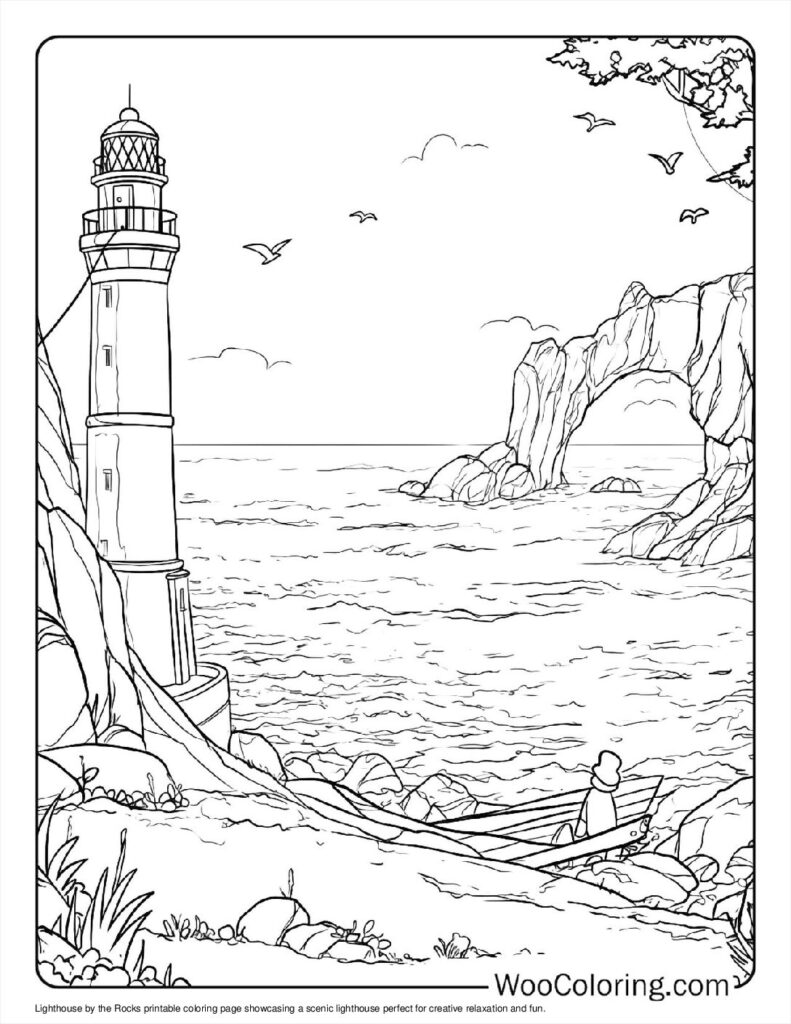 100 Lighthouse coloring pages Free PDF To Print - 27