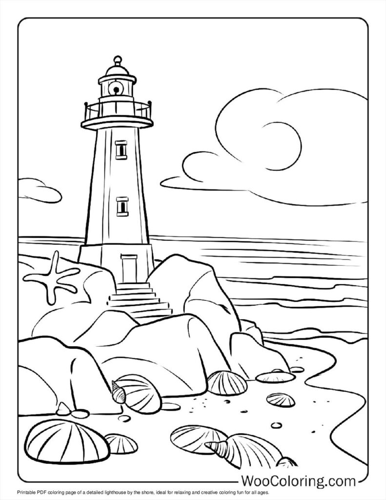 100 Lighthouse coloring pages Free PDF To Print - 54