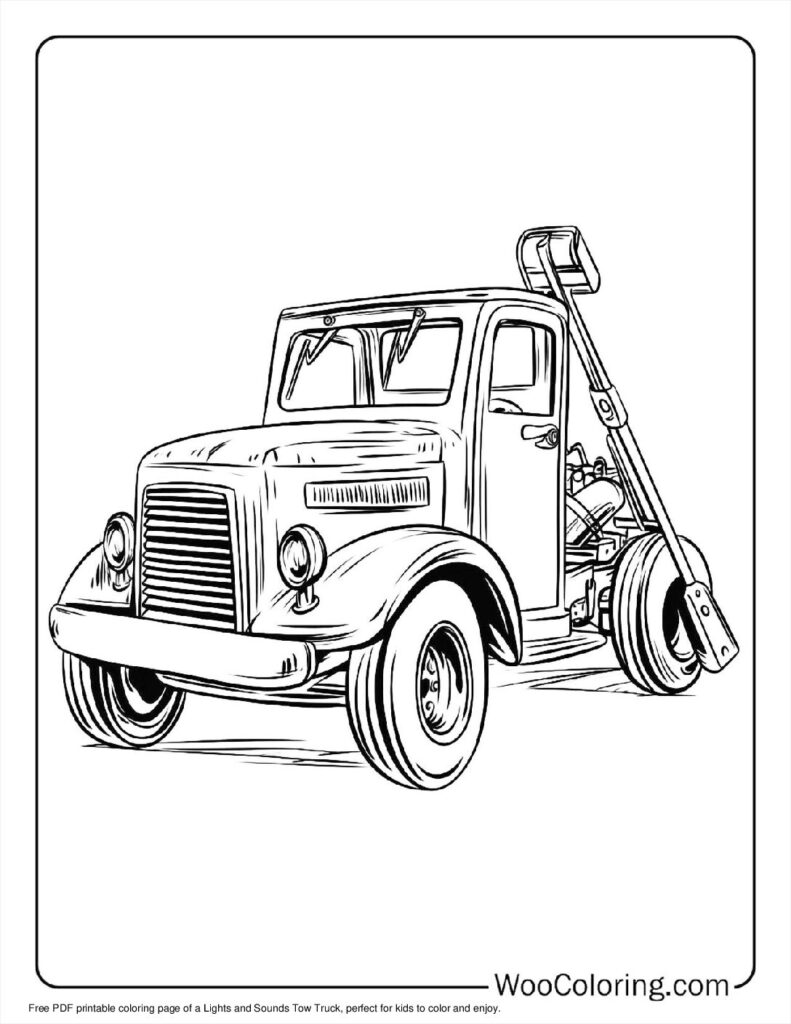 100  Tow Truck coloring pages  Free PDF To Print  - 26