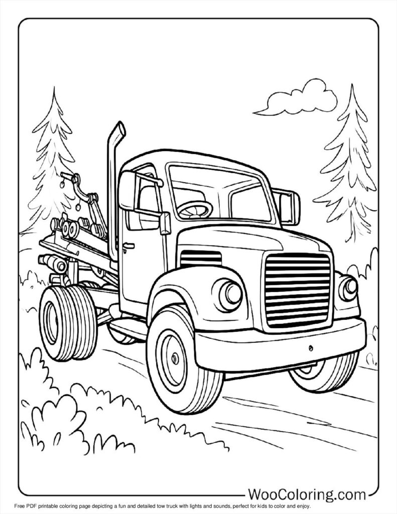 100  Tow Truck coloring pages  Free PDF To Print  - 94