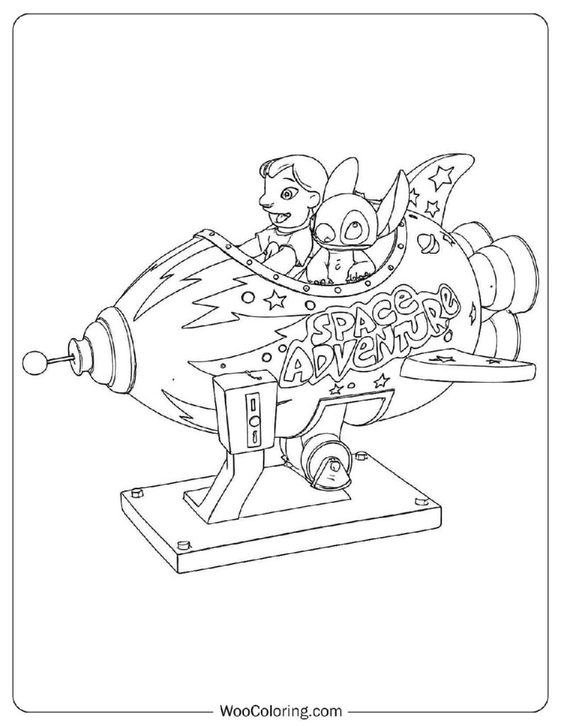 Lilo And Stitch Space Adventure with Alien Spaceship