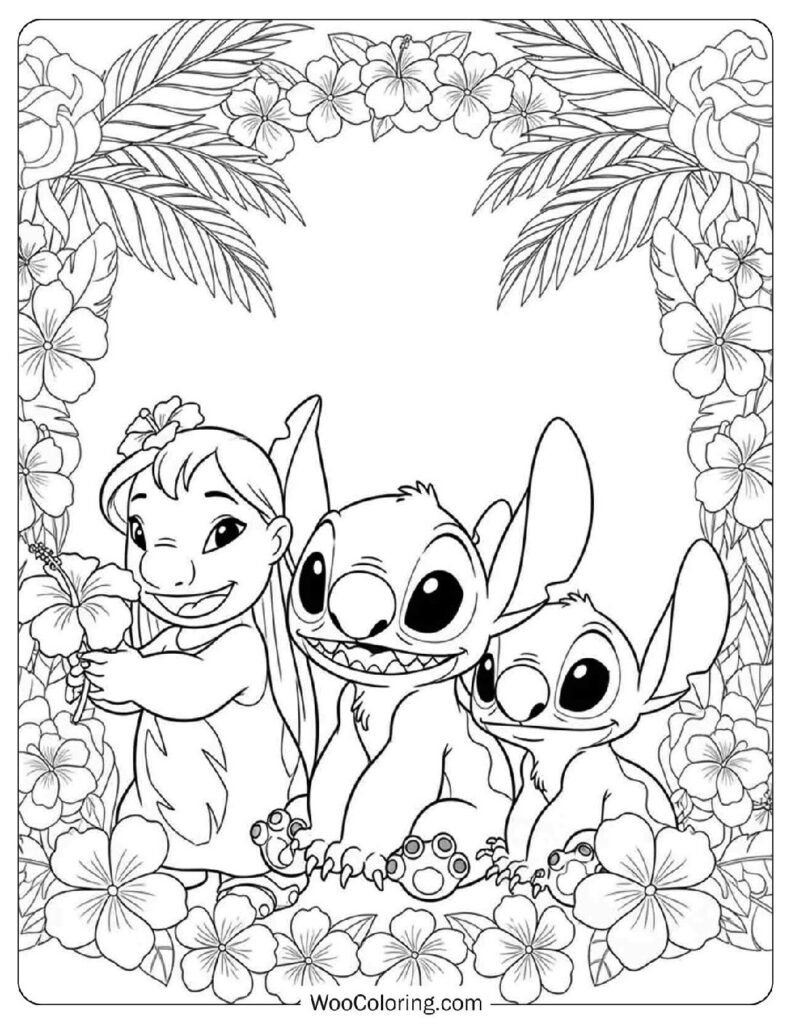 Lilo and Stitch in Hawaiian Garden with Reuben (Experiment 625)