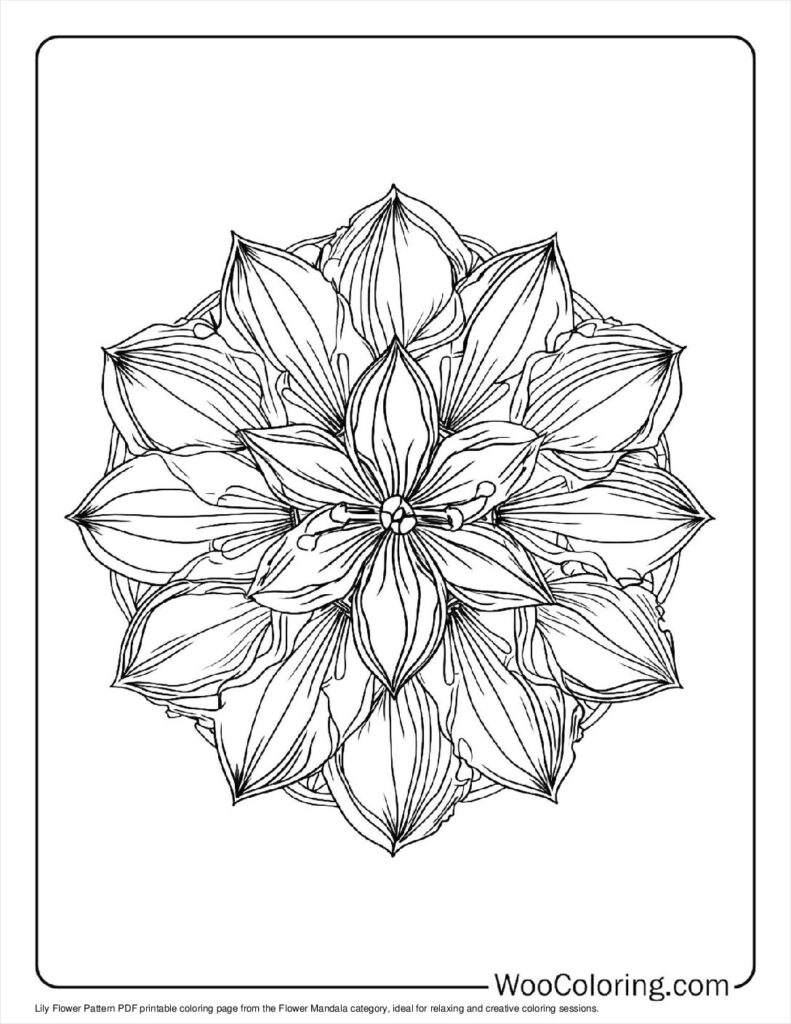 100  Flower Mandala coloring pages  Free PDF To Print  - 78