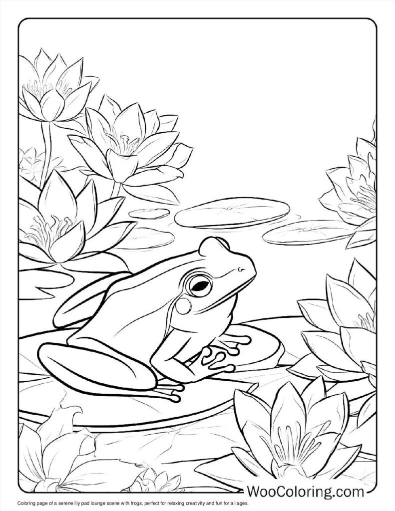 100  Frog coloring pages  Free PDF To Print  - 37