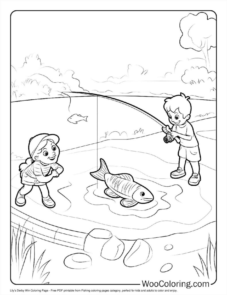 100  Fishing coloring pages  Free PDF To Print  - 47