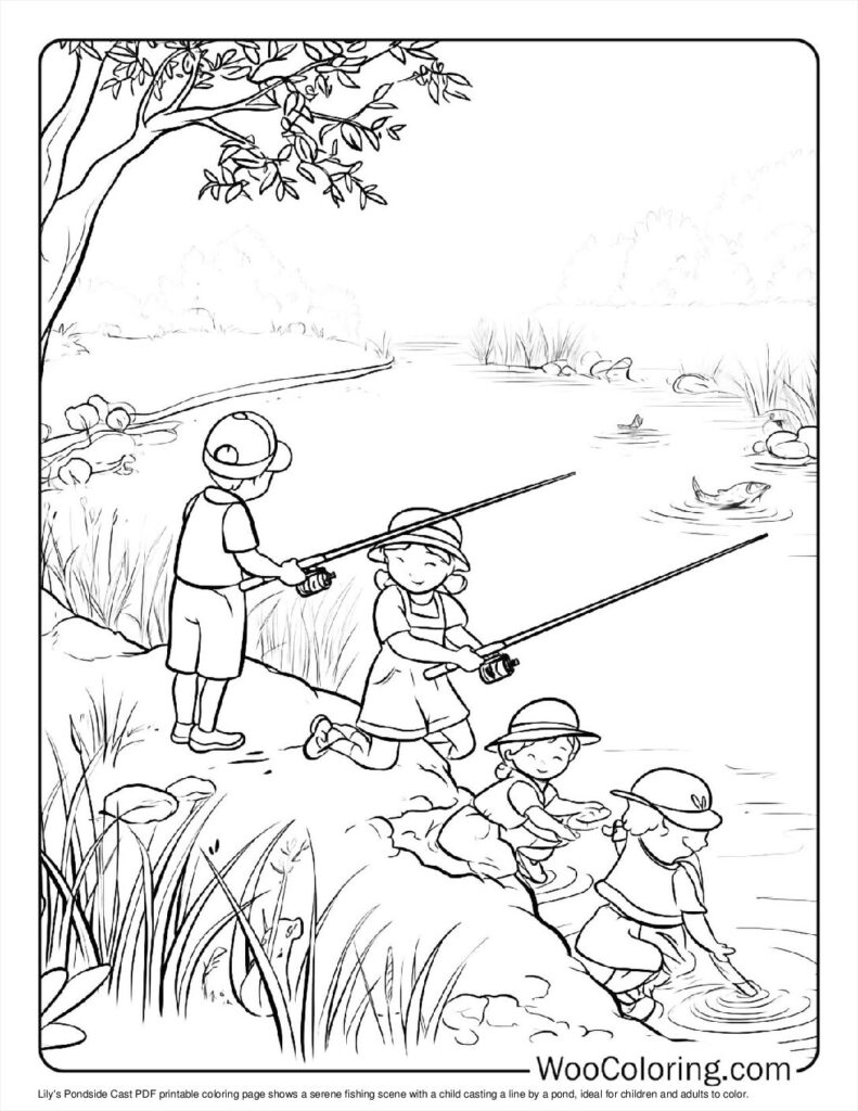 100  Fishing coloring pages  Free PDF To Print  - 41