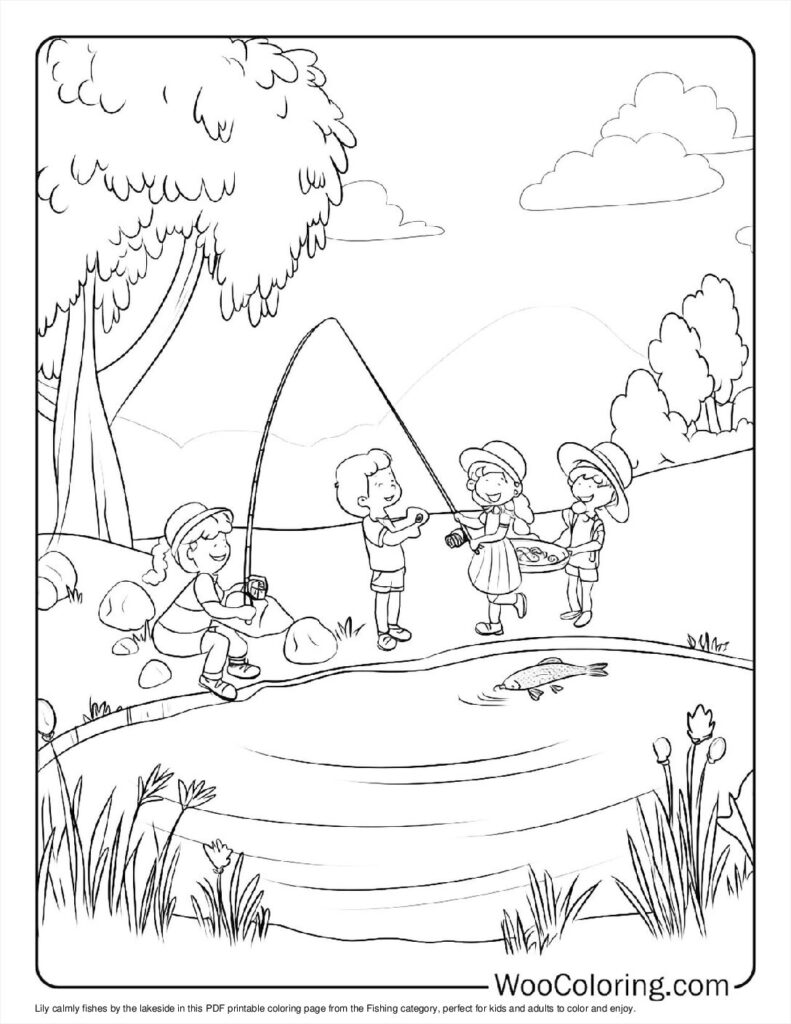 100  Fishing coloring pages  Free PDF To Print  - 55
