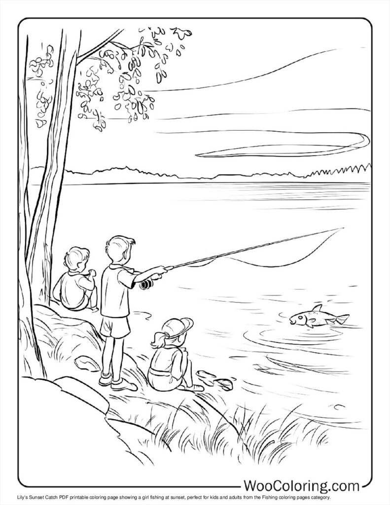 100  Fishing coloring pages  Free PDF To Print  - 72