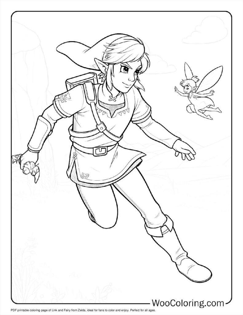 100  Zelda coloring pages  Free PDF To Print  - 5