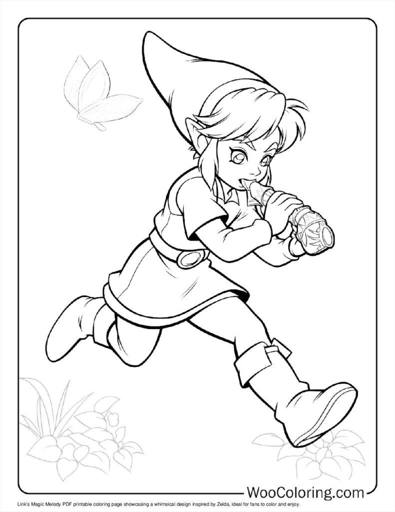 100  Zelda coloring pages  Free PDF To Print  - 86