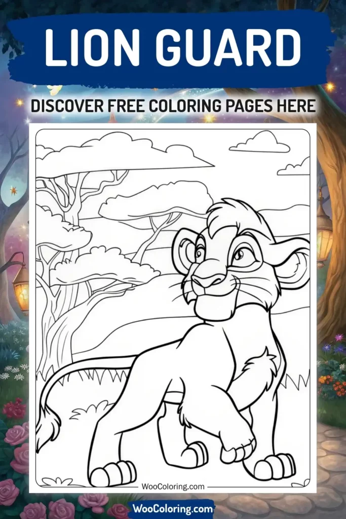 Lion Guard coloring pages designs from Disney