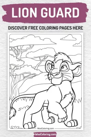 Lion Guard coloring pages designs for kids