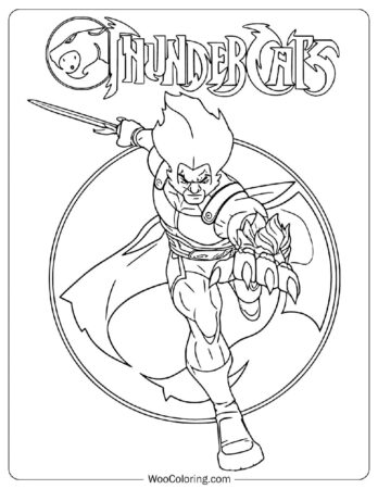 Lion-O from ThunderCats Coloring Page
