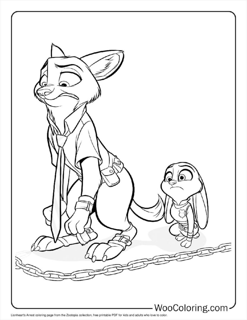 100  Zootopia coloring pages  Free PDF To Print  - 59