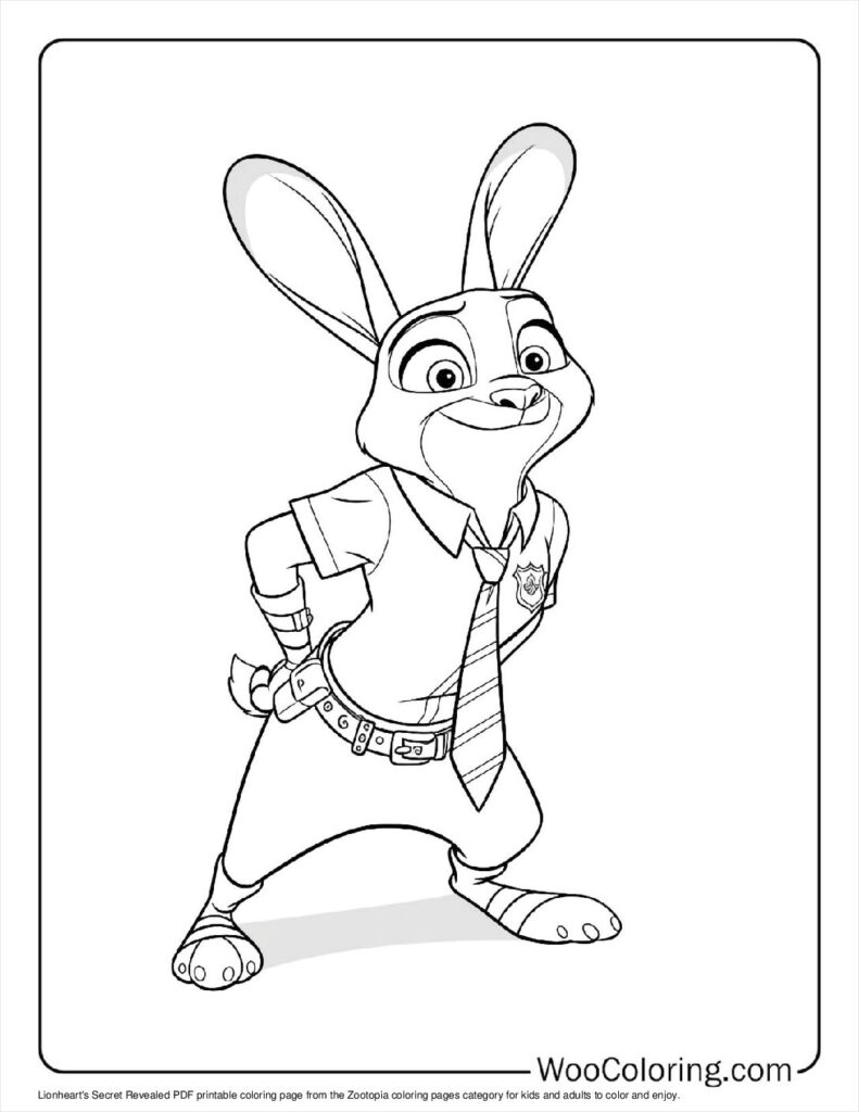 100  Zootopia coloring pages  Free PDF To Print  - 97