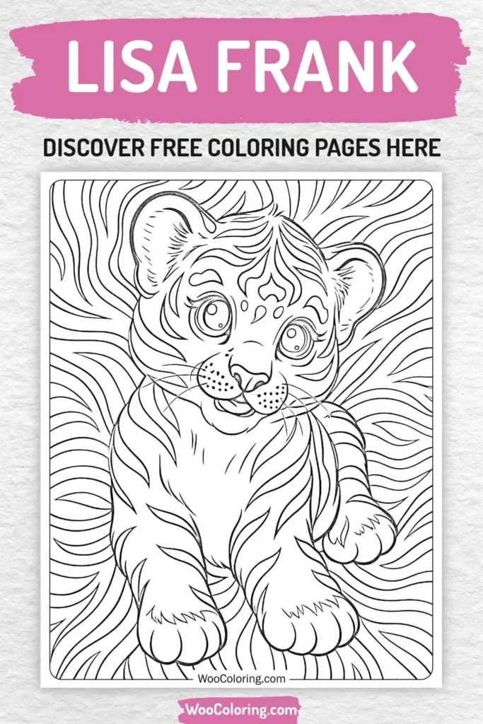 Lisa Frank coloring pages designs for girls