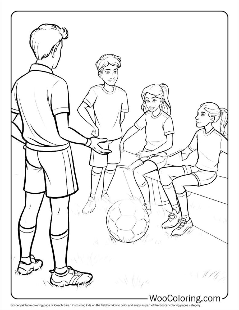 100  Soccer coloring pages  Free PDF To Print  - 34