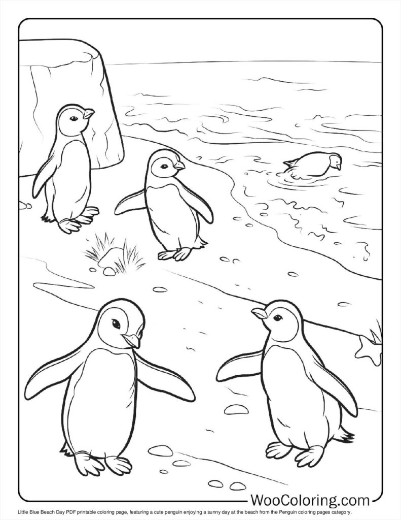 100  Penguin coloring pages  Free PDF To Print  - 58