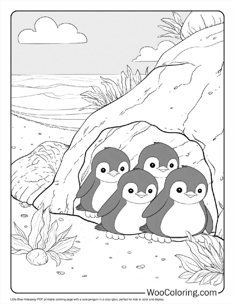 100  Penguin coloring pages  Free PDF To Print  - 24