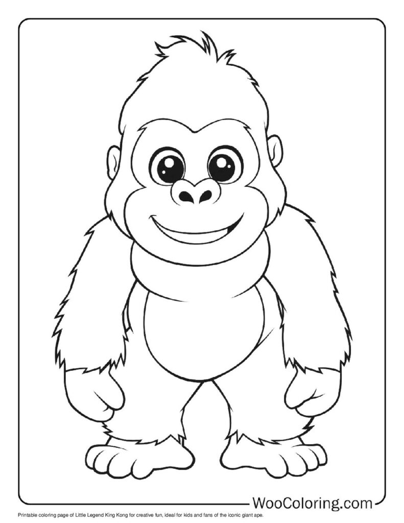 100  King Kong coloring pages  Free PDF To Print  - 18