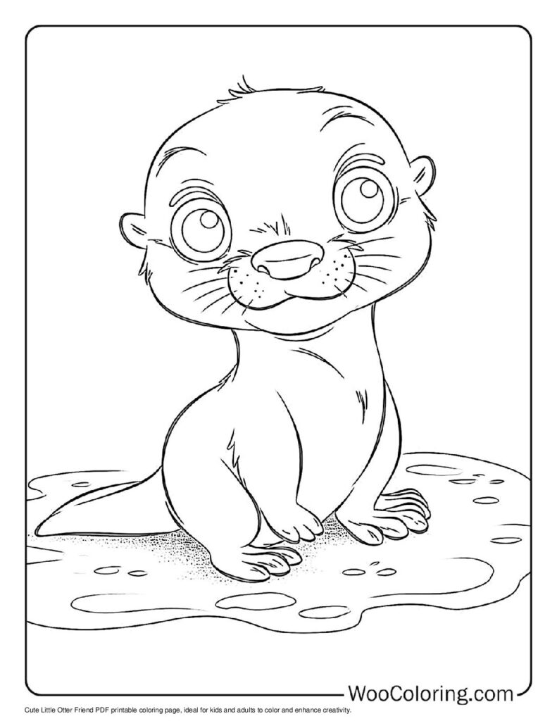 100  Otter coloring pages  Free PDF To Print  - 89