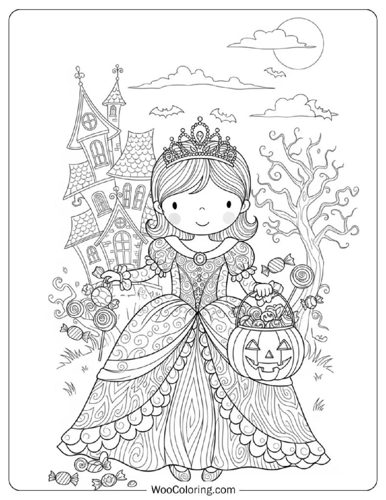 Little Princess Dress-Up coloring page