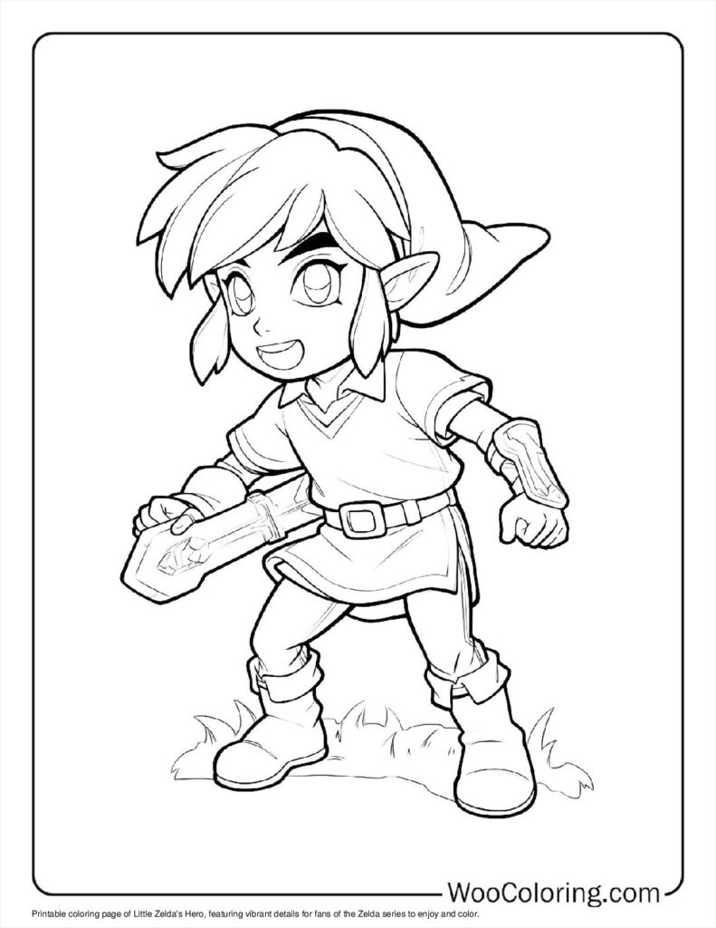 100  Zelda coloring pages  Free PDF To Print  - 84