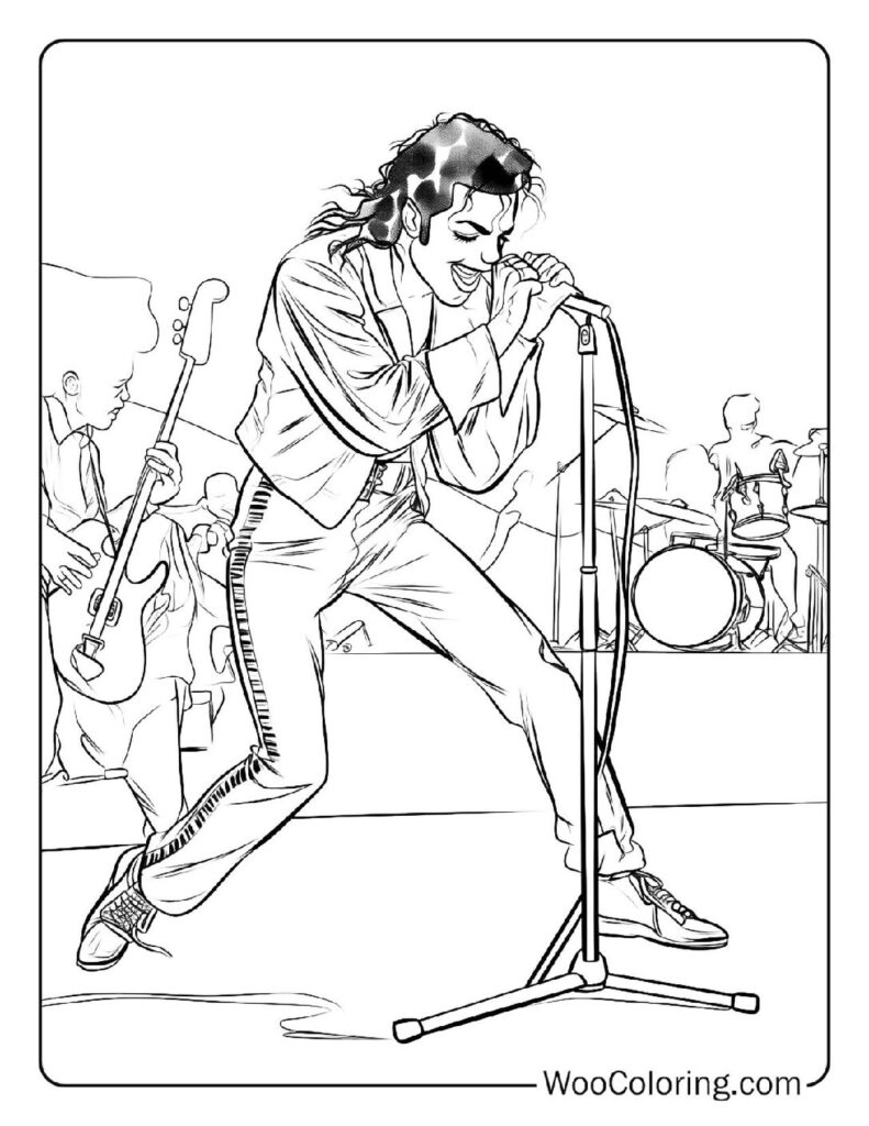 100  Michael Jackson coloring pages  Free PDF To Print  - 27