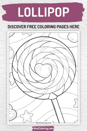 Lollipop coloring pages designs for kids