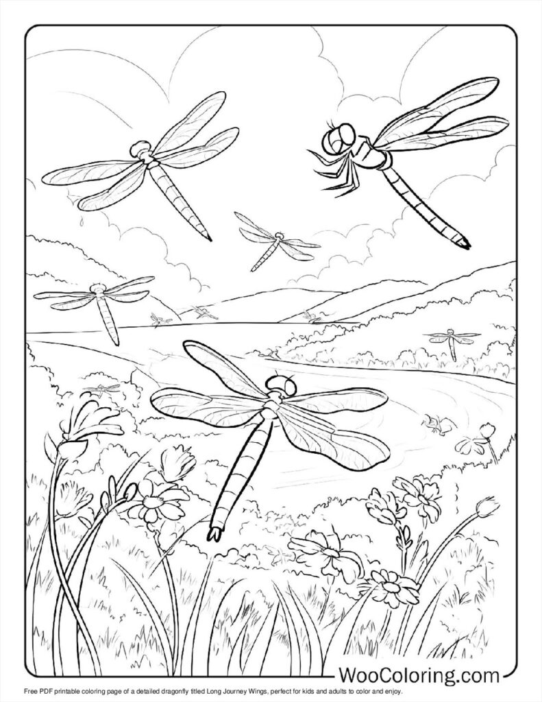 100  Dragonfly coloring pages  Free PDF To Print  - 82
