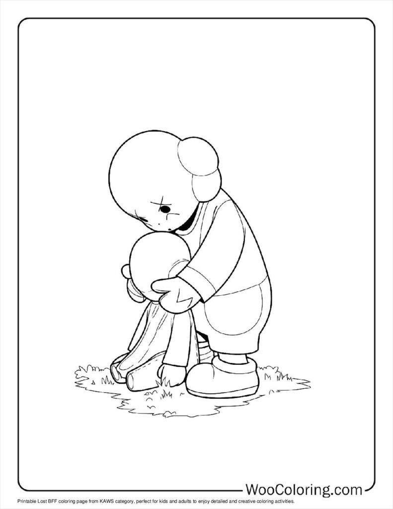 100  KAWS coloring pages  Free PDF To Print  - 8